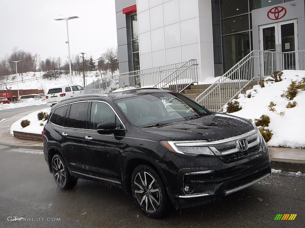2019 Pilot Elite AWD - Crystal Black Pearl / Gray photo #1