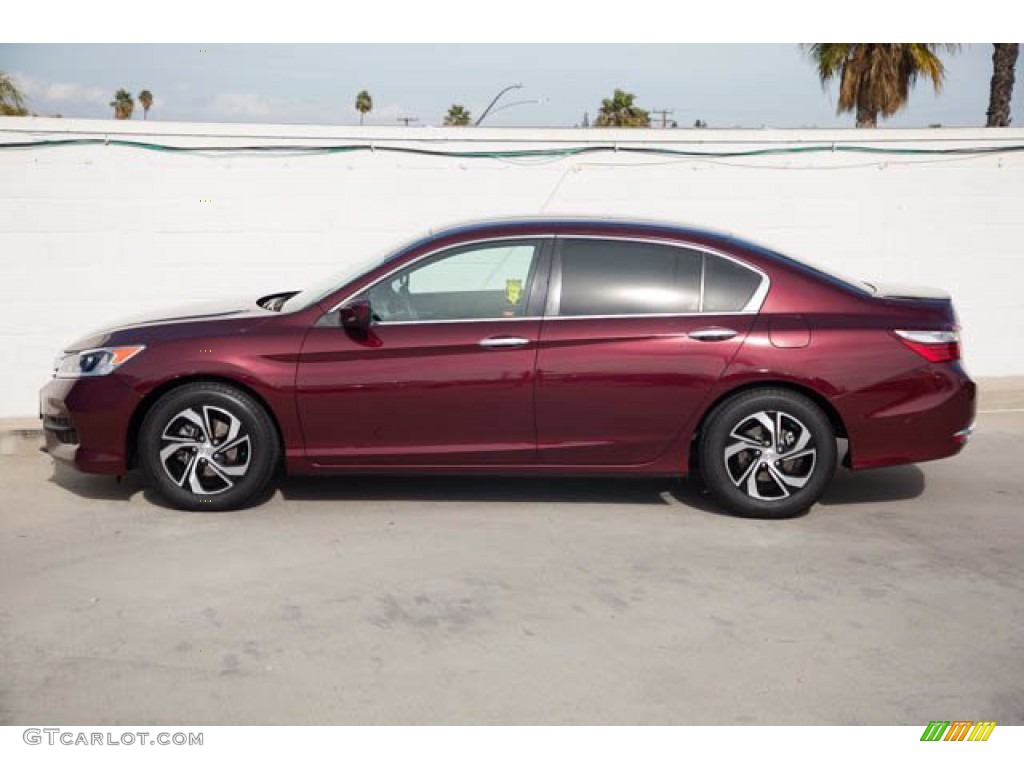 2017 Accord LX Sedan - Basque Red Pearl II / Ivory photo #8