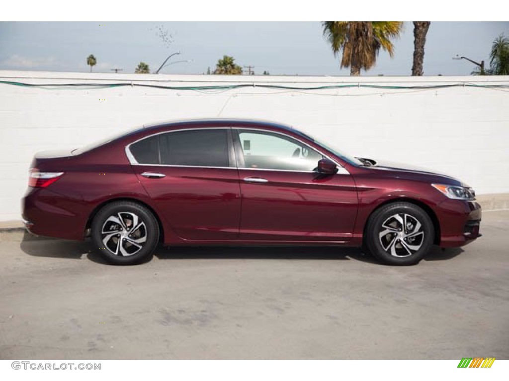 2017 Accord LX Sedan - Basque Red Pearl II / Ivory photo #12