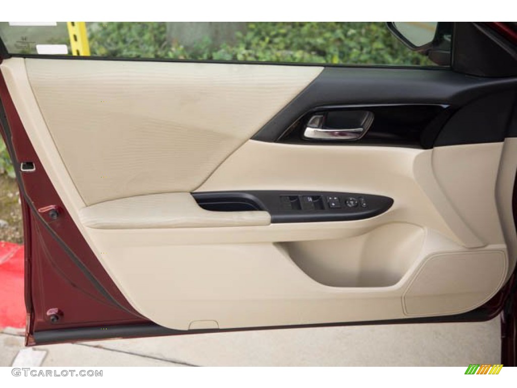 2017 Accord LX Sedan - Basque Red Pearl II / Ivory photo #25