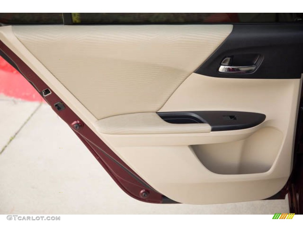 2017 Accord LX Sedan - Basque Red Pearl II / Ivory photo #27