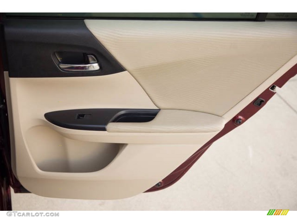 2017 Accord LX Sedan - Basque Red Pearl II / Ivory photo #28