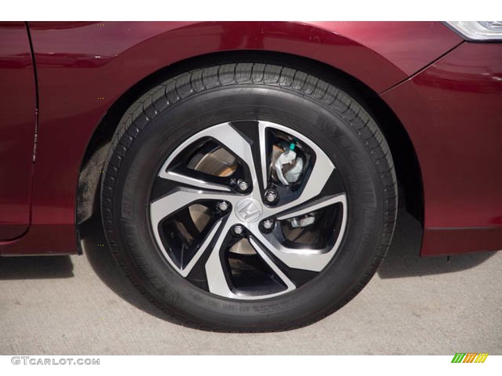 2017 Accord LX Sedan - Basque Red Pearl II / Ivory photo #32