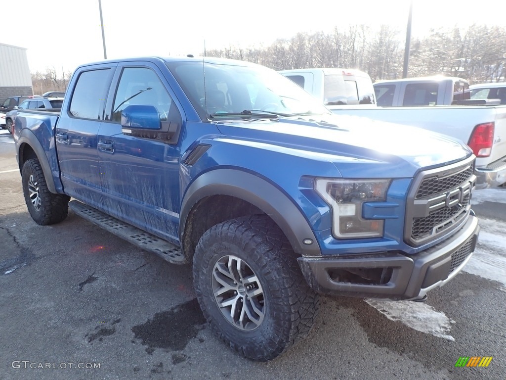2017 F150 SVT Raptor SuperCrew 4x4 - Lightning Blue / Raptor Black photo #2
