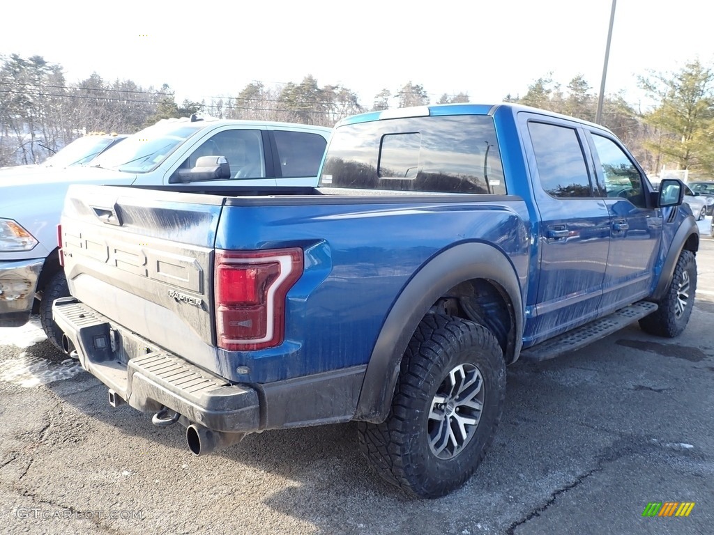 2017 F150 SVT Raptor SuperCrew 4x4 - Lightning Blue / Raptor Black photo #3