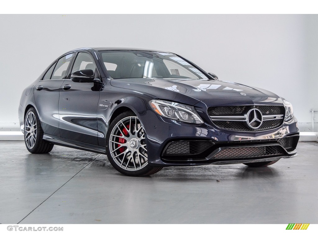 Lunar Blue Metallic 2018 Mercedes-Benz C 63 S AMG Sedan Exterior Photo #141129452