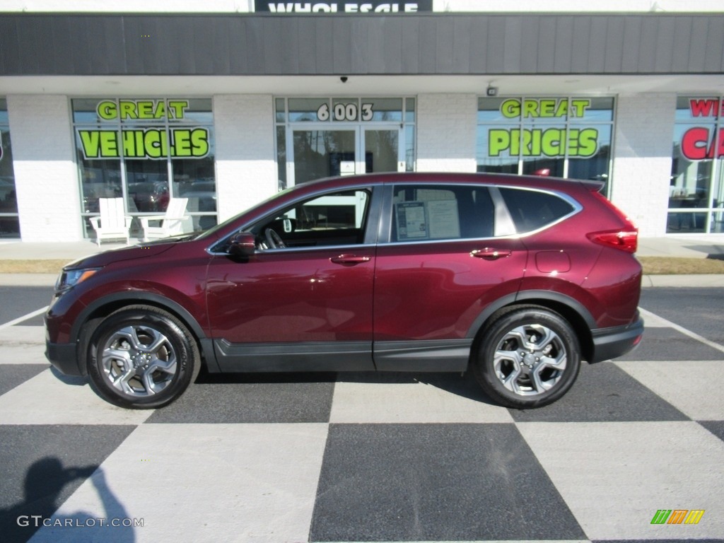 2019 CR-V EX-L - Basque Red Pearl II / Gray photo #1