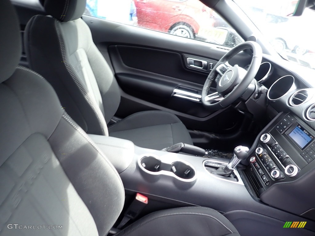 Ebony Interior 2021 Ford Mustang EcoBoost Fastback Photo #141133399