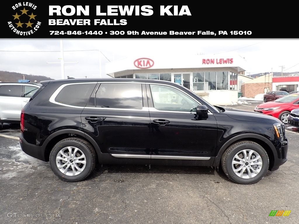 2021 Telluride LX AWD - Ebony Black / Black photo #1