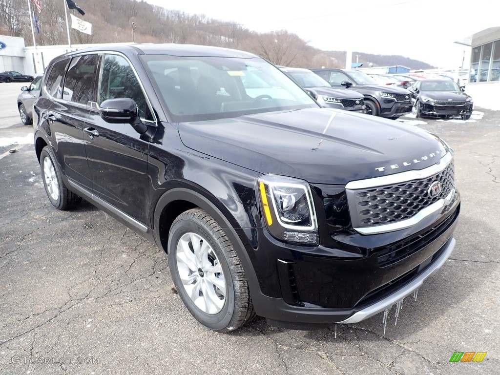 2021 Telluride LX AWD - Ebony Black / Black photo #3