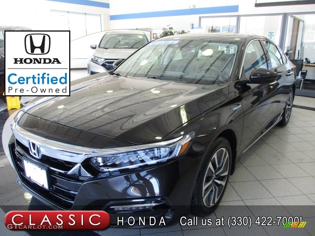 2018 Accord Touring Hybrid Sedan - Kona Coffee Metallic / Black photo #1