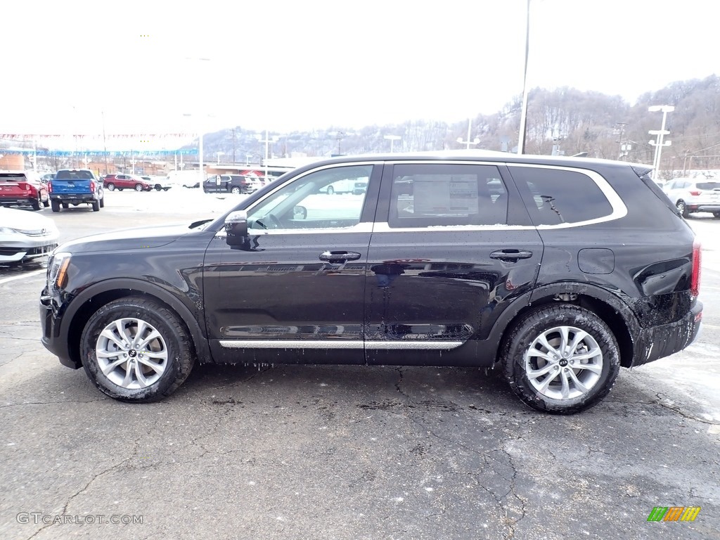 2021 Telluride LX AWD - Ebony Black / Black photo #6