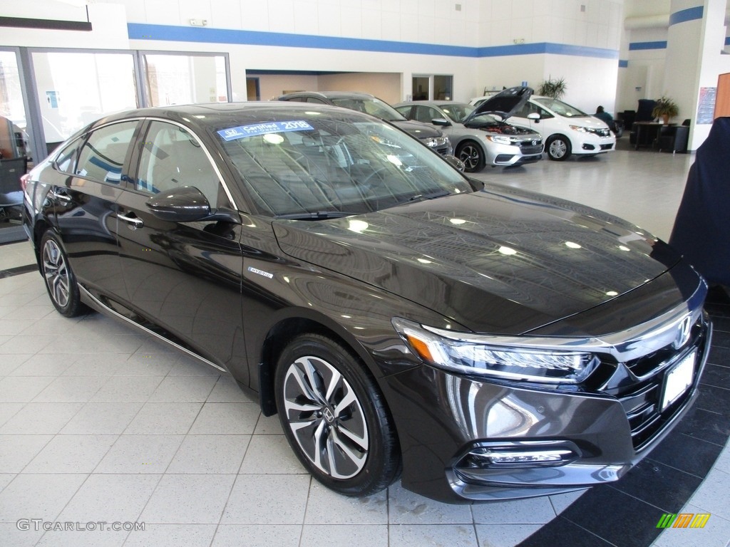 2018 Accord Touring Hybrid Sedan - Kona Coffee Metallic / Black photo #3