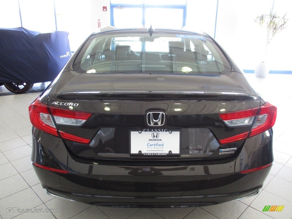 2018 Accord Touring Hybrid Sedan - Kona Coffee Metallic / Black photo #8