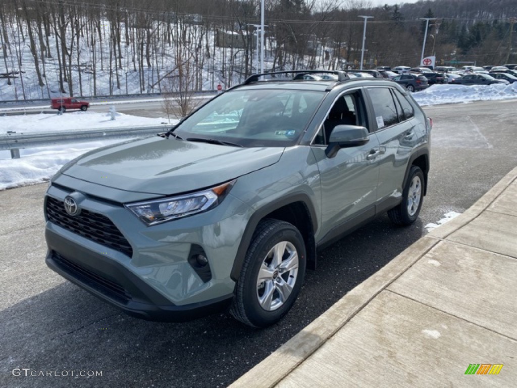 2021 RAV4 XLE AWD - Lunar Rock / Black photo #13