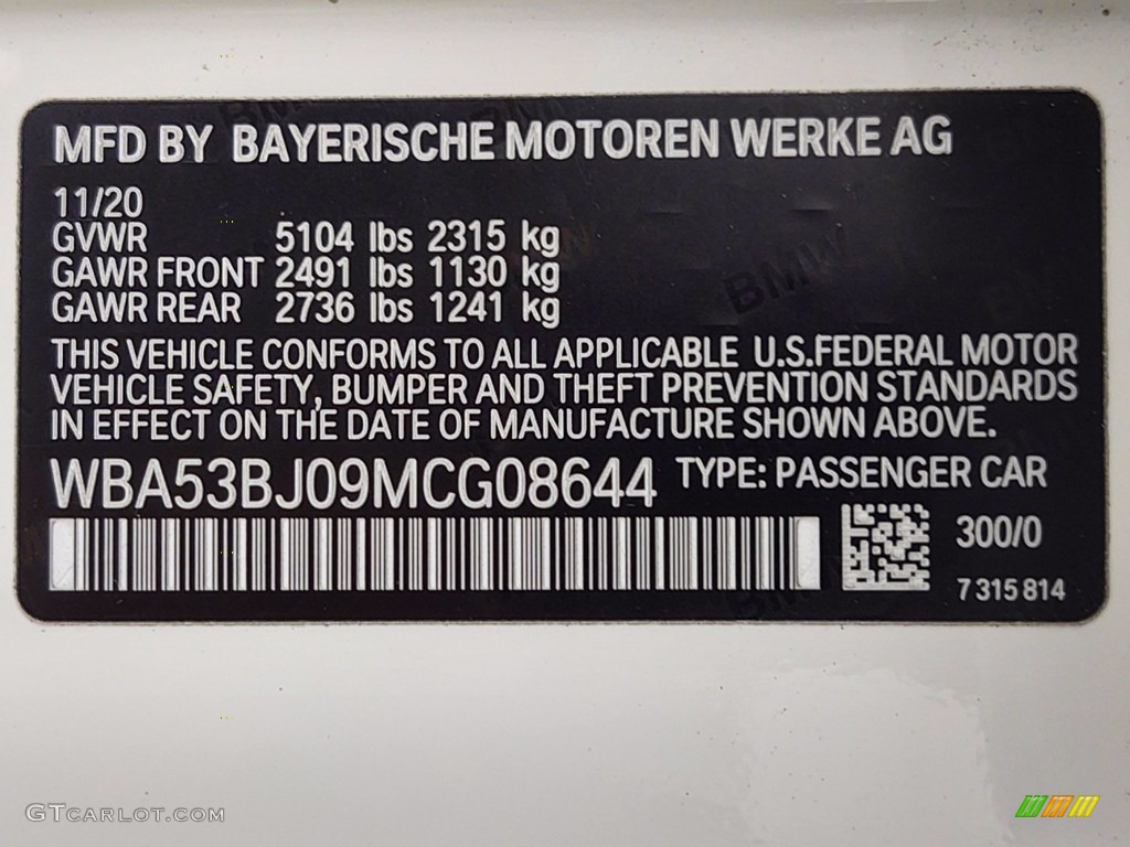 2021 5 Series 540i Sedan - Alpine White / Black photo #25