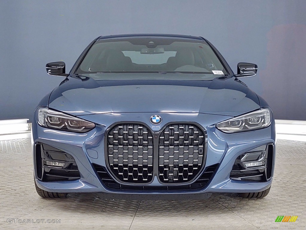 2021 4 Series 430i Coupe - Arctic Race Blue Metallic / Black photo #2