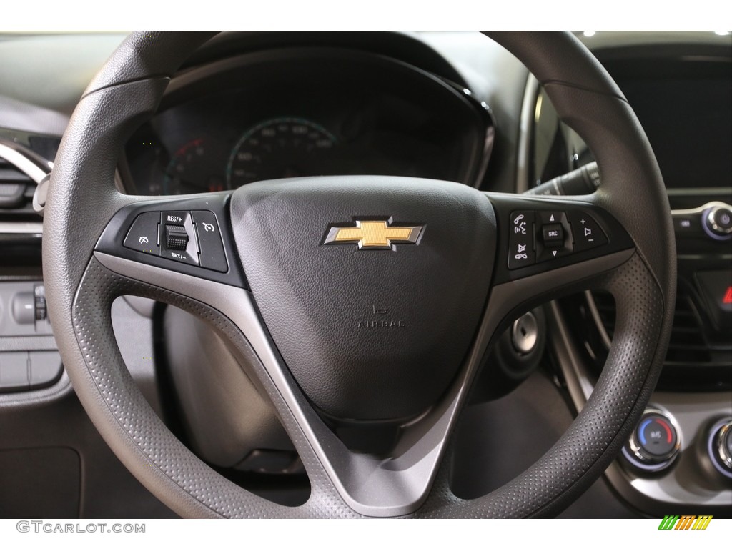 2019 Chevrolet Spark LT Jet Black/­Dark Anderson Silver Metallic Steering Wheel Photo #141137370