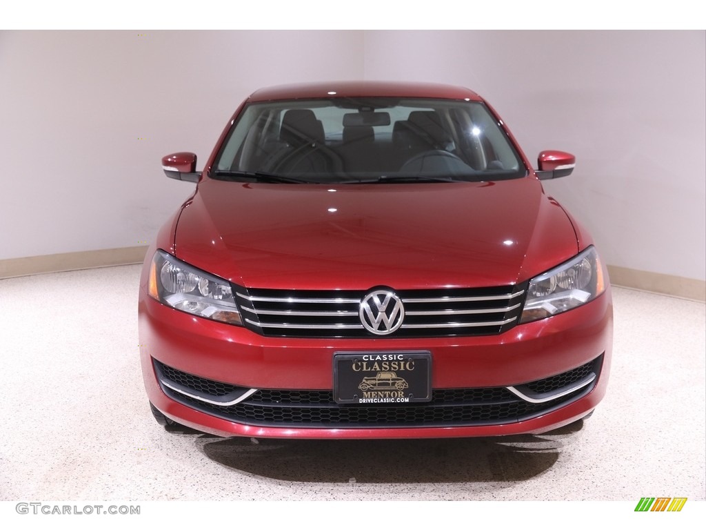 2015 Passat S Sedan - Fortana Red Metallic / Titan Black photo #2