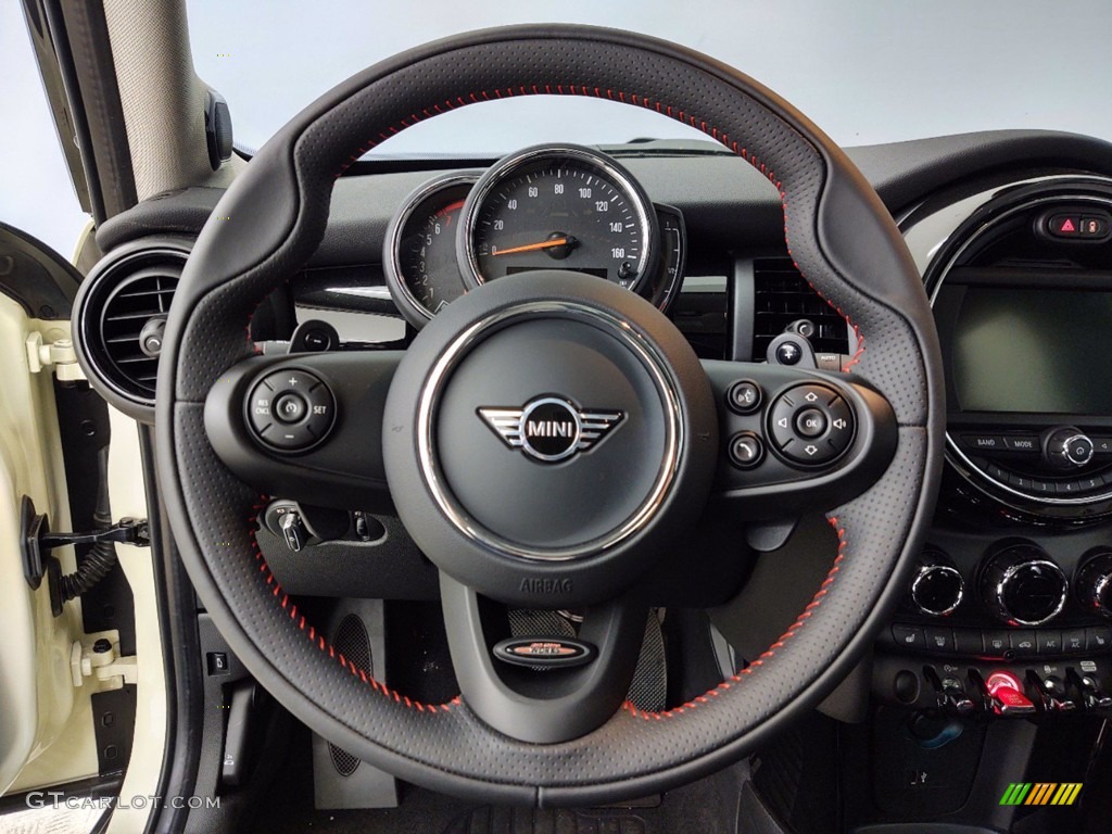 2021 Mini Hardtop Cooper S Carbon Black Steering Wheel Photo #141139603