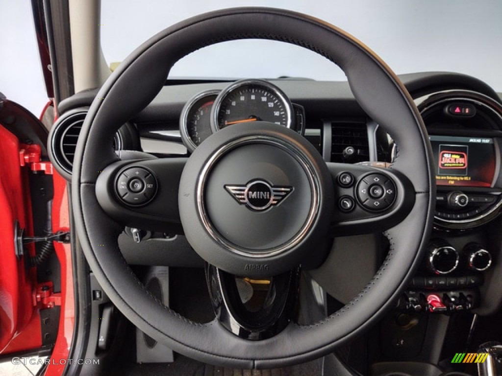 2021 Mini Hardtop Cooper 4 Door Carbon Black Steering Wheel Photo #141142015