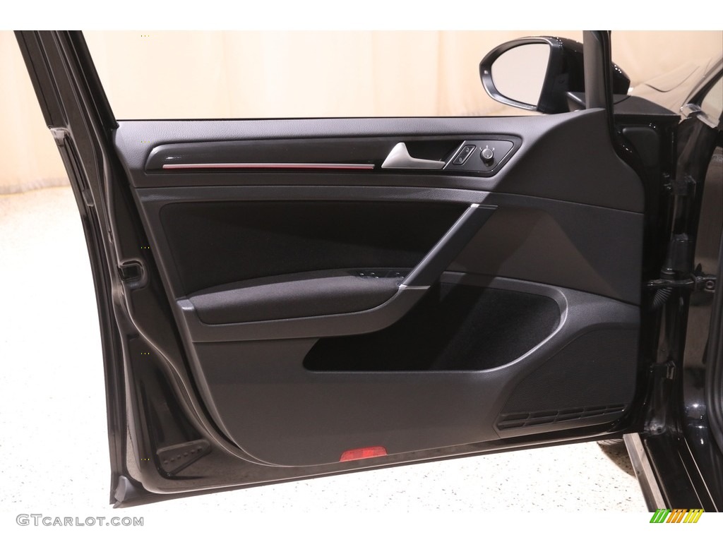 2017 Golf GTI 4-Door 2.0T S - Deep Black Pearl / Titan Black photo #4