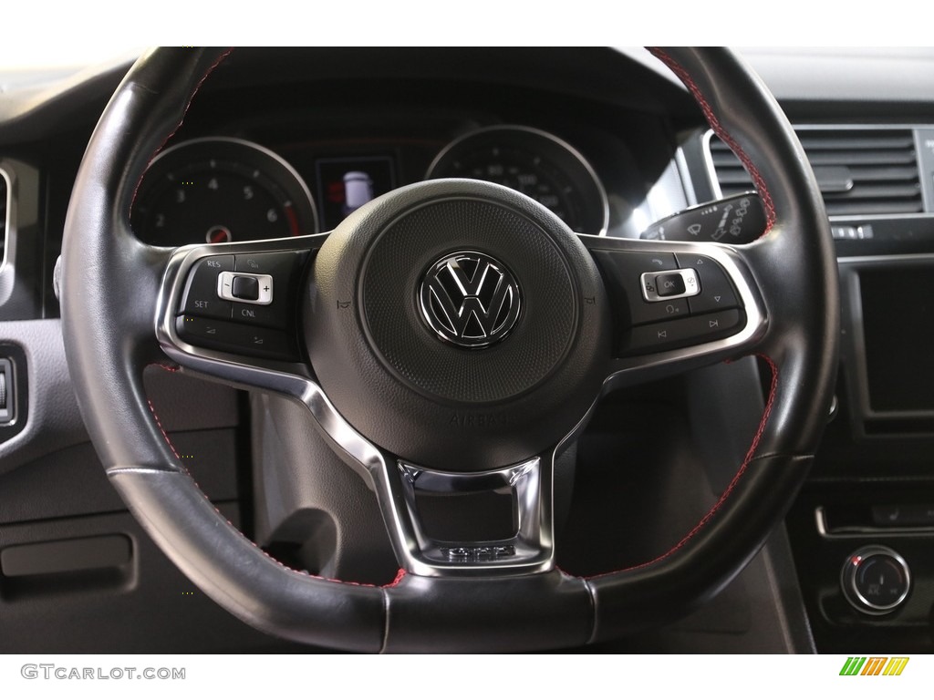 2017 Golf GTI 4-Door 2.0T S - Deep Black Pearl / Titan Black photo #7
