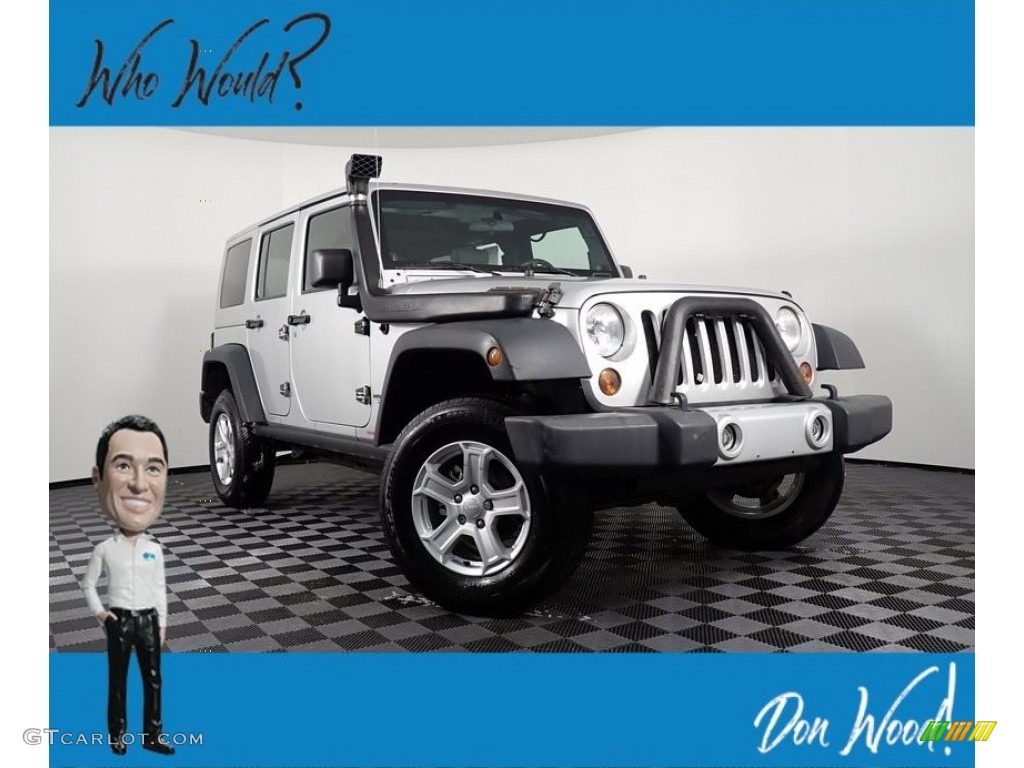 2008 Wrangler Unlimited X 4x4 - Bright Silver Metallic / Dark Slate Gray/Med Slate Gray photo #1