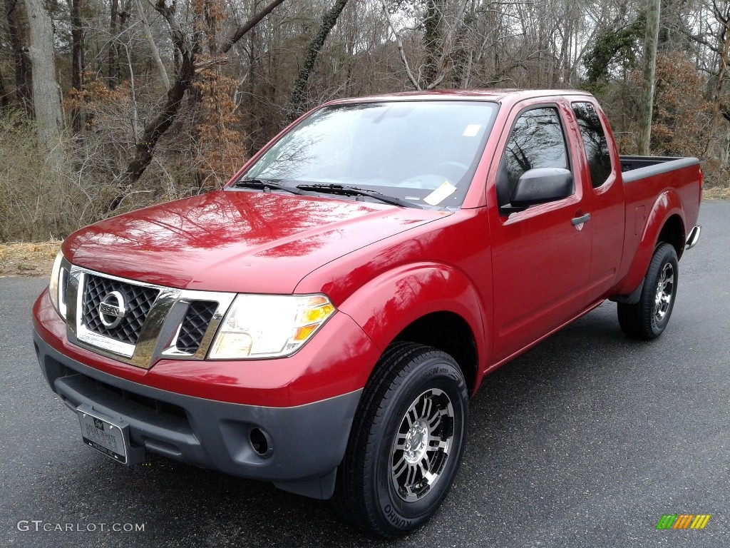2012 Frontier S King Cab - Red Brick / Graphite photo #3