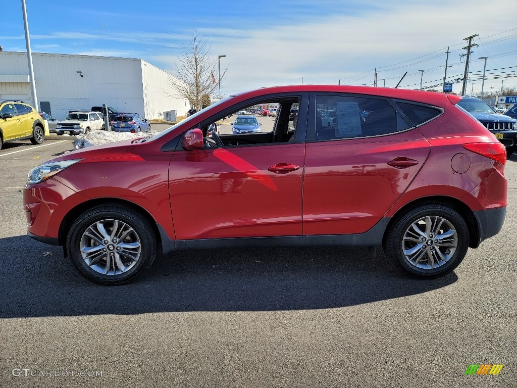 2014 Tucson GLS - Garnet Red / Beige photo #12