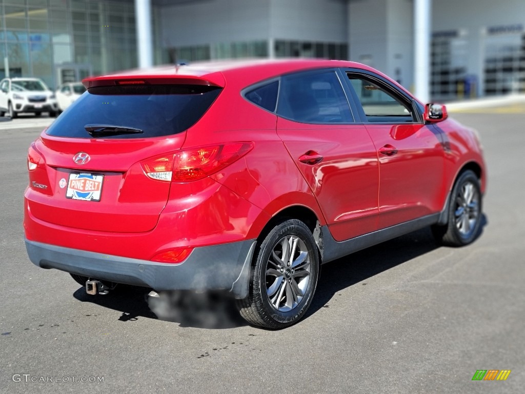 2014 Tucson GLS - Garnet Red / Beige photo #16