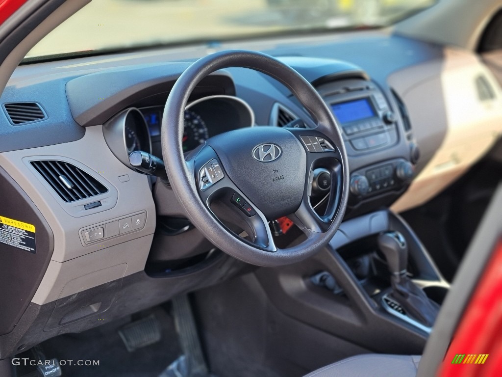 2014 Tucson GLS - Garnet Red / Beige photo #30