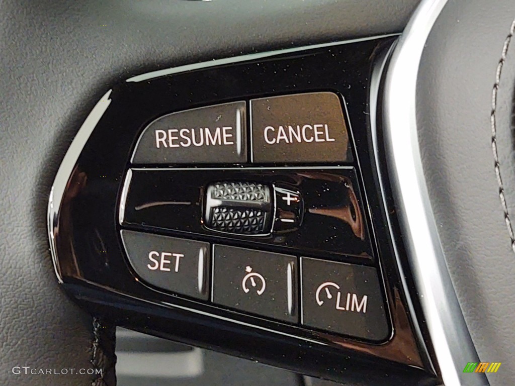 2021 BMW 5 Series 540i Sedan Black Steering Wheel Photo #141145045