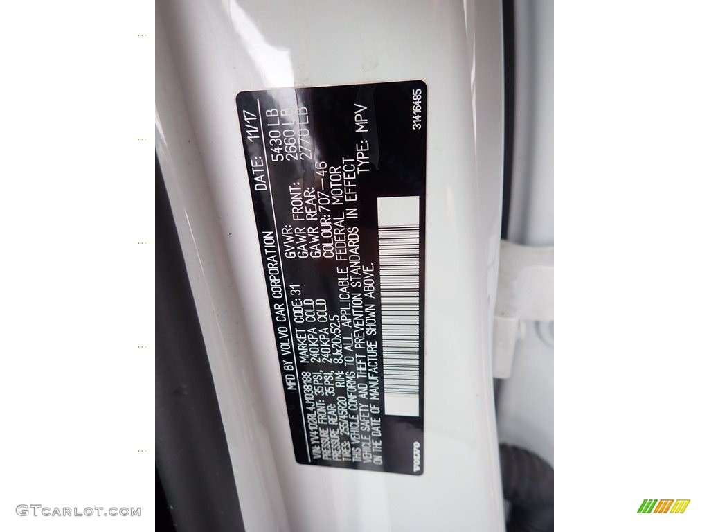 2018 XC60 T5 AWD Inscription - Ice White / Blonde photo #23