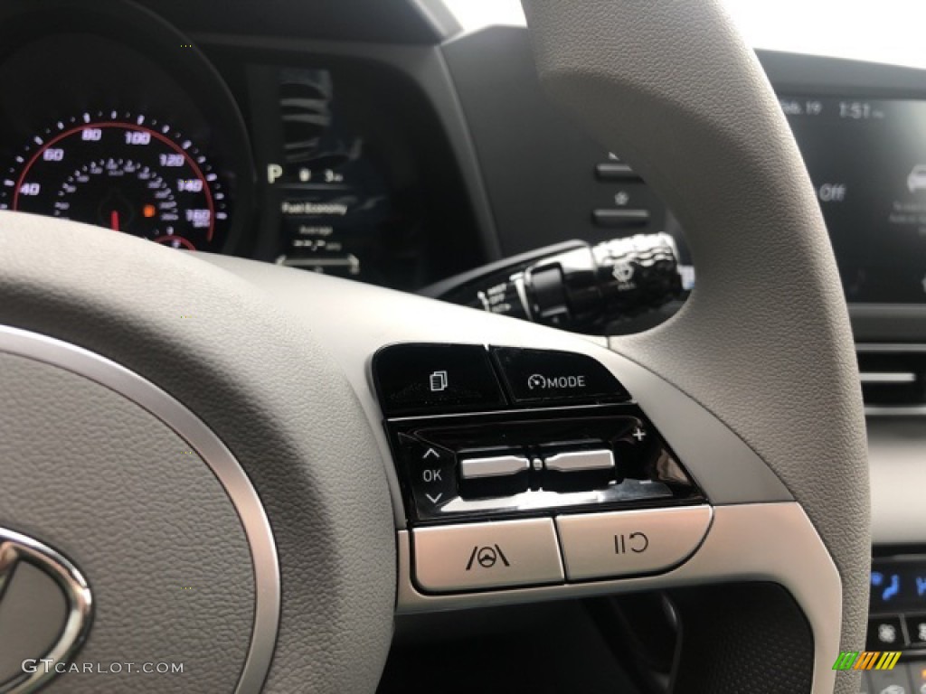 2021 Elantra SEL - Phantom Black / Medium Gray photo #12