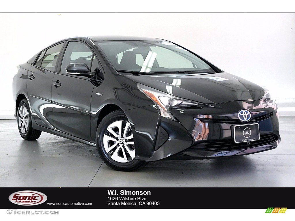 2016 Prius Three - Midnight Black Metallic / Black photo #1