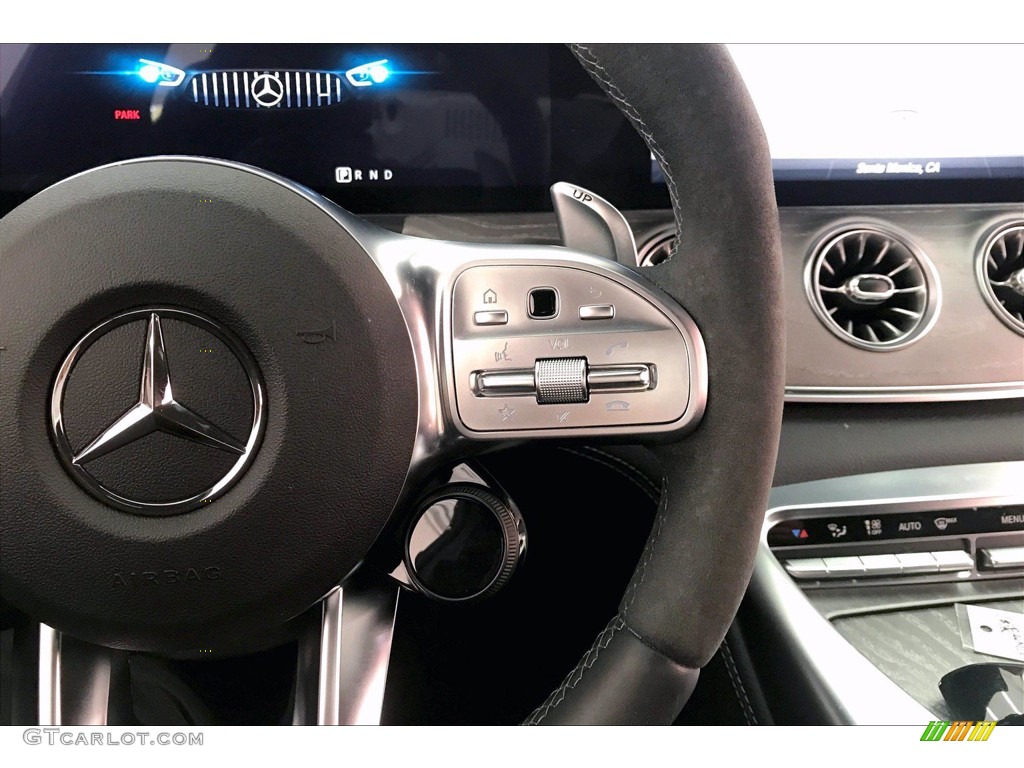 2020 Mercedes-Benz AMG GT 53 Black Steering Wheel Photo #141151637