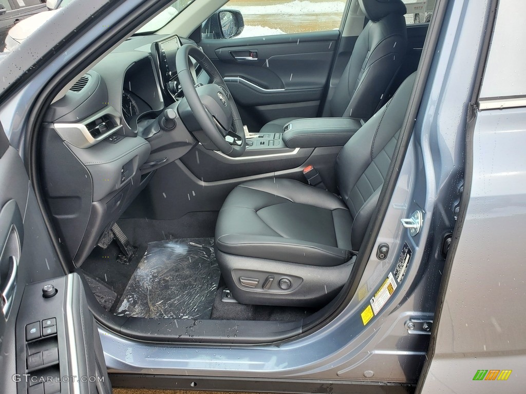 Black Interior 2021 Toyota Highlander XLE AWD Photo #141152417