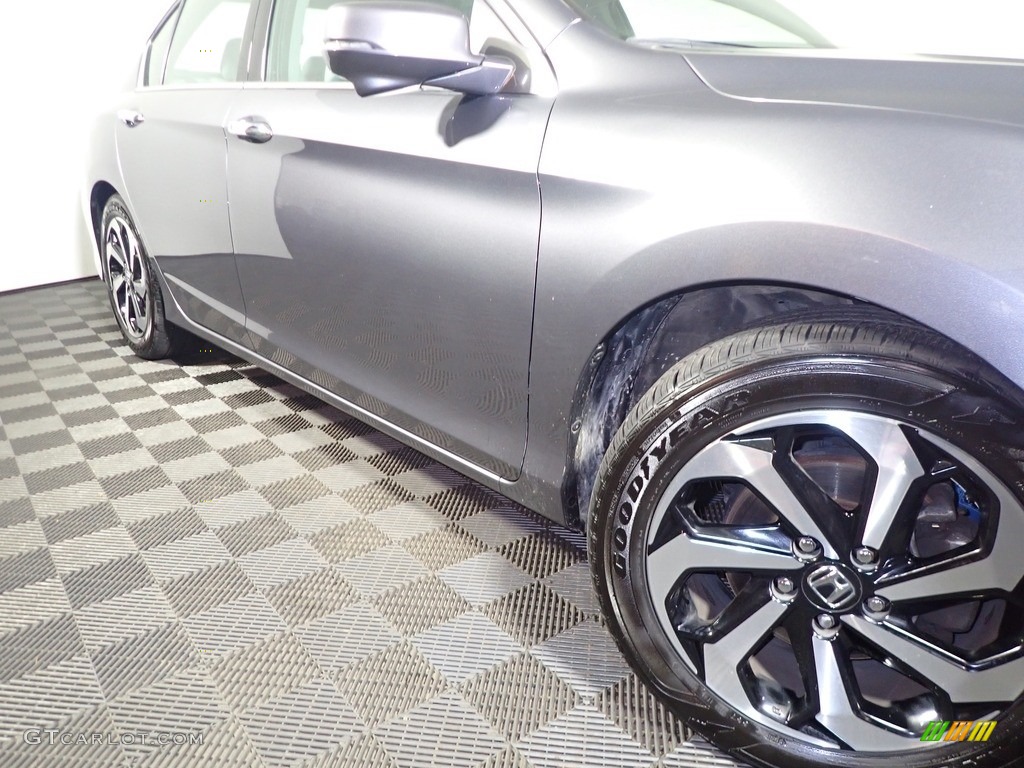 2017 Accord EX-L V6 Sedan - Modern Steel Metallic / Gray photo #8