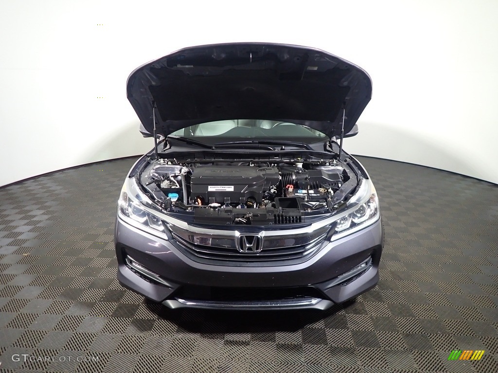 2017 Accord EX-L V6 Sedan - Modern Steel Metallic / Gray photo #10