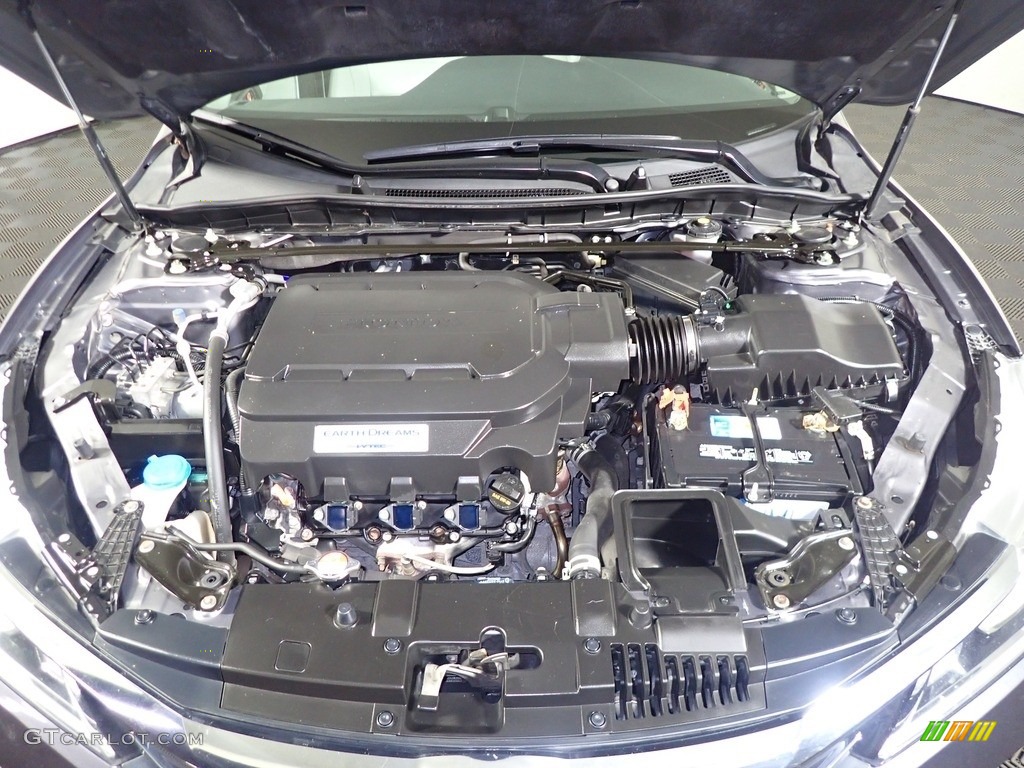 2017 Accord EX-L V6 Sedan - Modern Steel Metallic / Gray photo #11