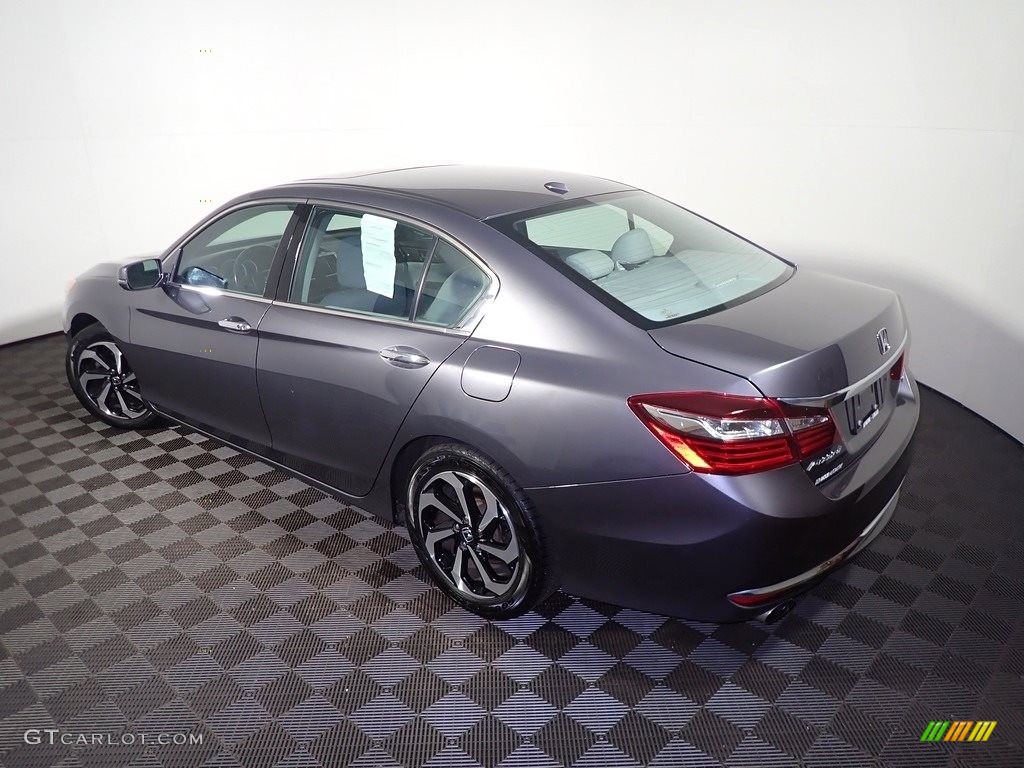 2017 Accord EX-L V6 Sedan - Modern Steel Metallic / Gray photo #16