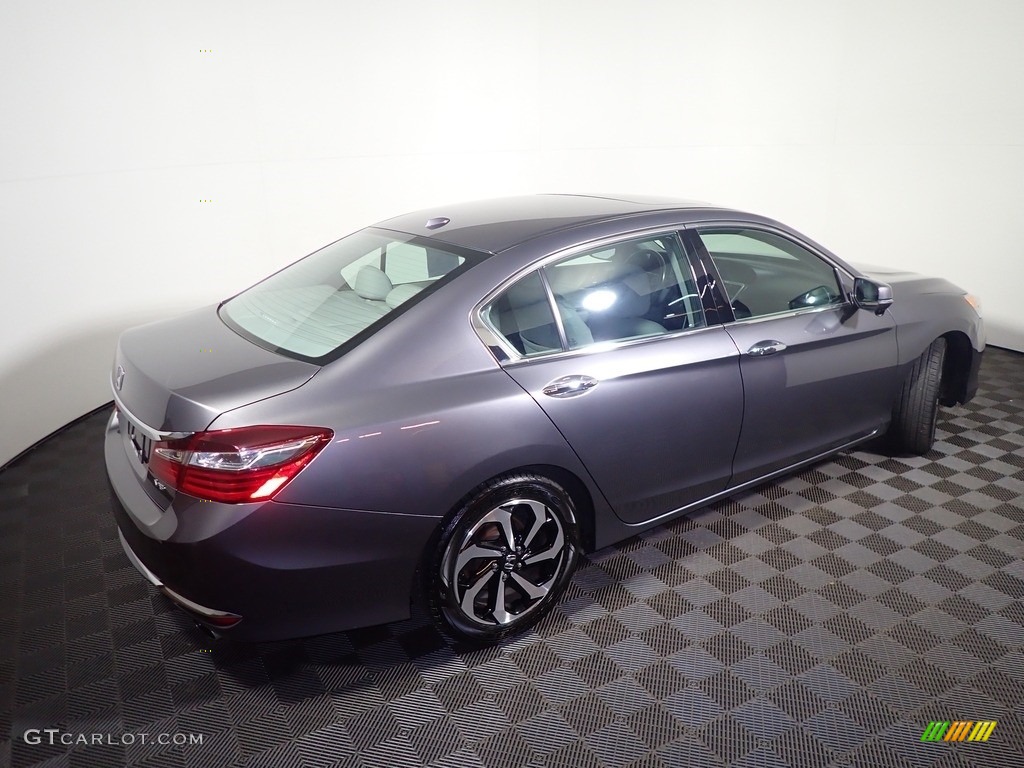 2017 Accord EX-L V6 Sedan - Modern Steel Metallic / Gray photo #21