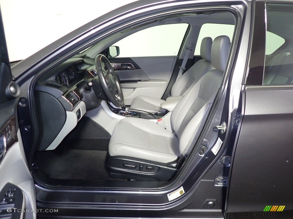 2017 Accord EX-L V6 Sedan - Modern Steel Metallic / Gray photo #27