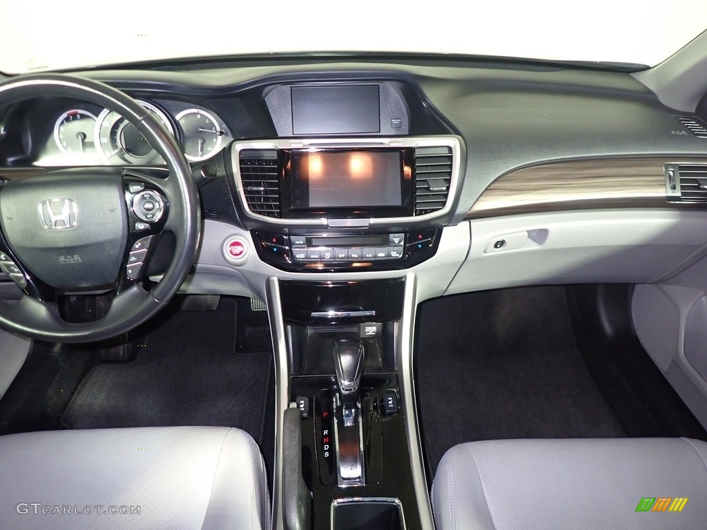 2017 Accord EX-L V6 Sedan - Modern Steel Metallic / Gray photo #30