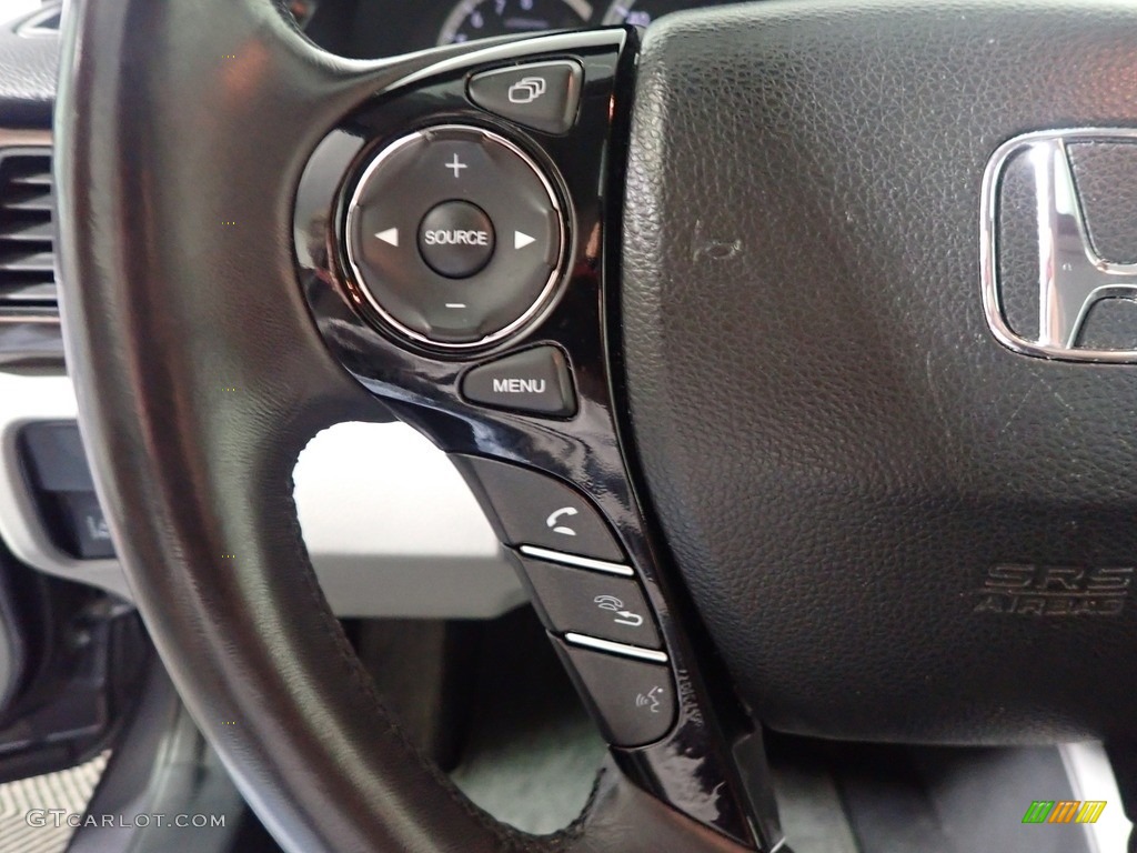 2017 Accord EX-L V6 Sedan - Modern Steel Metallic / Gray photo #34