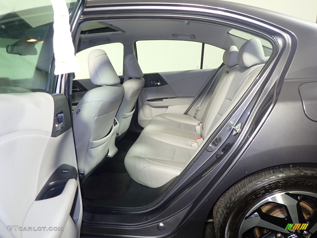 2017 Accord EX-L V6 Sedan - Modern Steel Metallic / Gray photo #40