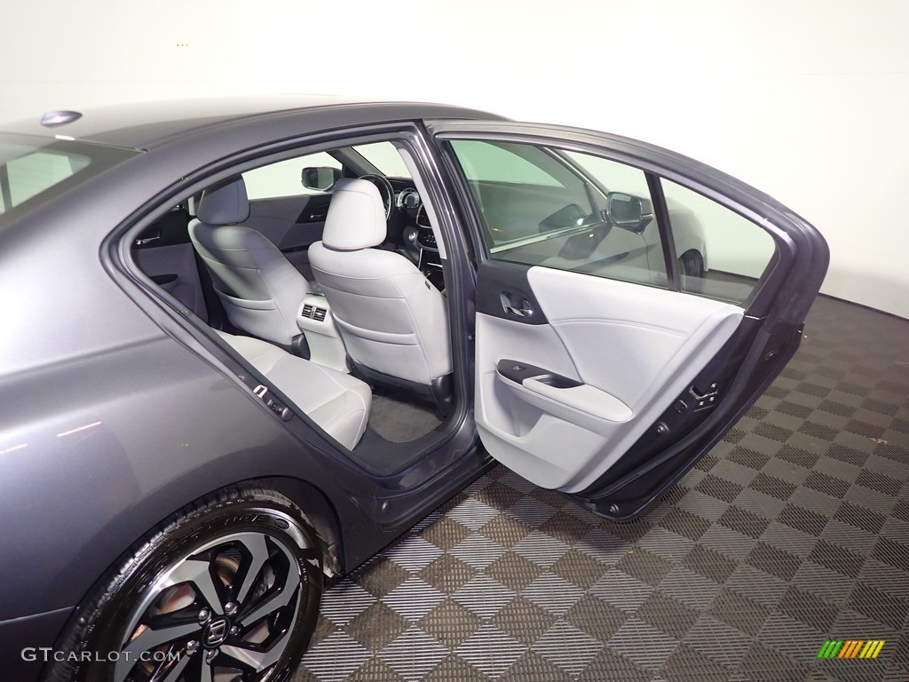 2017 Accord EX-L V6 Sedan - Modern Steel Metallic / Gray photo #41