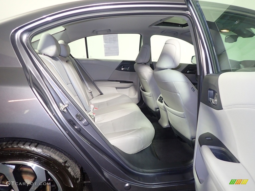 2017 Accord EX-L V6 Sedan - Modern Steel Metallic / Gray photo #42