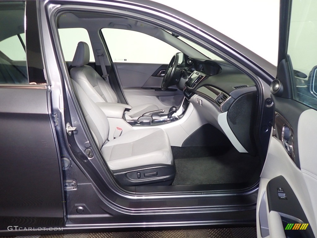 2017 Accord EX-L V6 Sedan - Modern Steel Metallic / Gray photo #44